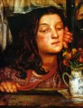 Mädchen an einem Gitter Präraffaeliten Bruderschaft Dante Gabriel Rossetti